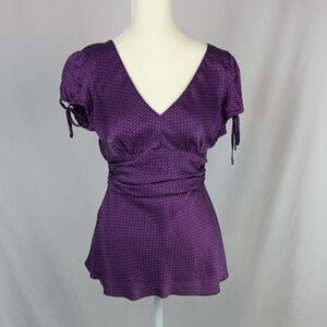 Express satin V-Neck Blouse